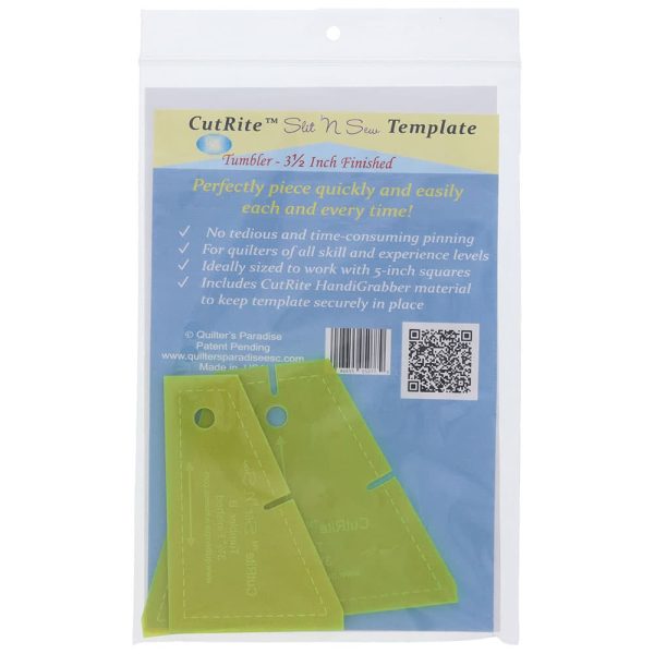 CutRite, Slit  N Sew Tumbler Template - 3-1 2  Finished Sale - Image 5