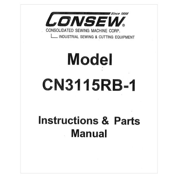 Consew CN3115RB-1 Instruction Manual For Discount