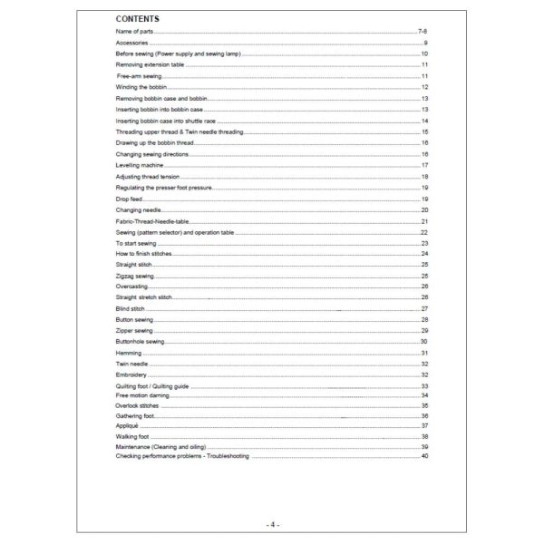 Euro Pro 361 Instruction Manual Online - Image 2