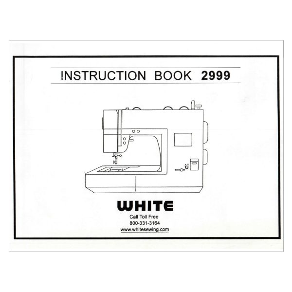 White 2999 Instruction Manual For Cheap