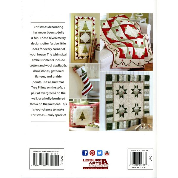 Christmas Sparkle Quilt Book, Leisure Arts Hot on Sale - Image 2