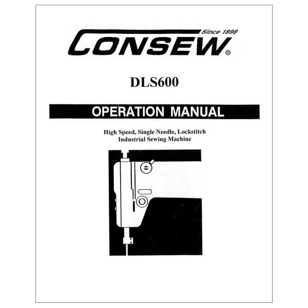 Consew DLS600 Instruction Manual on Sale