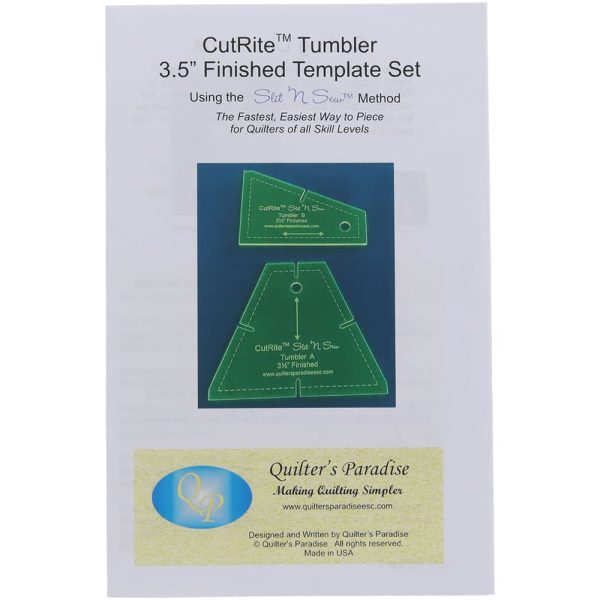 CutRite, Slit  N Sew Tumbler Template - 3-1 2  Finished Sale - Image 3