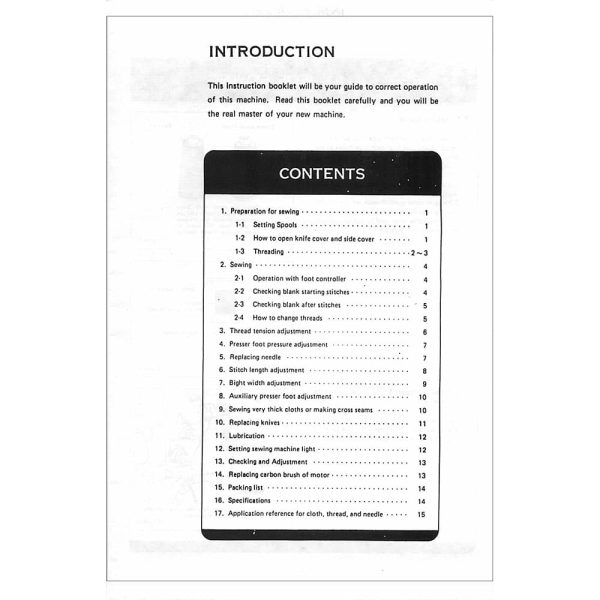 Babylock BL3-426 Instruction Manual Fashion - Image 2