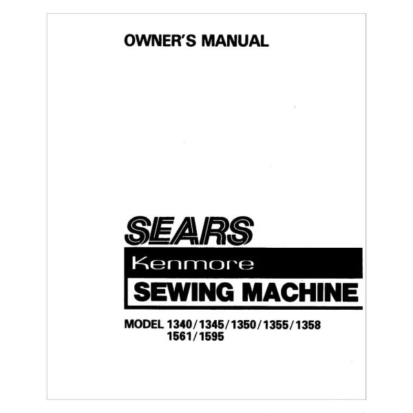 Kenmore 158.13450 Models Instruction Manual Cheap
