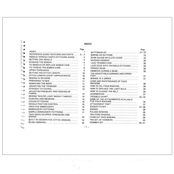 White 951 Instruction Manual Online Sale - Image 2
