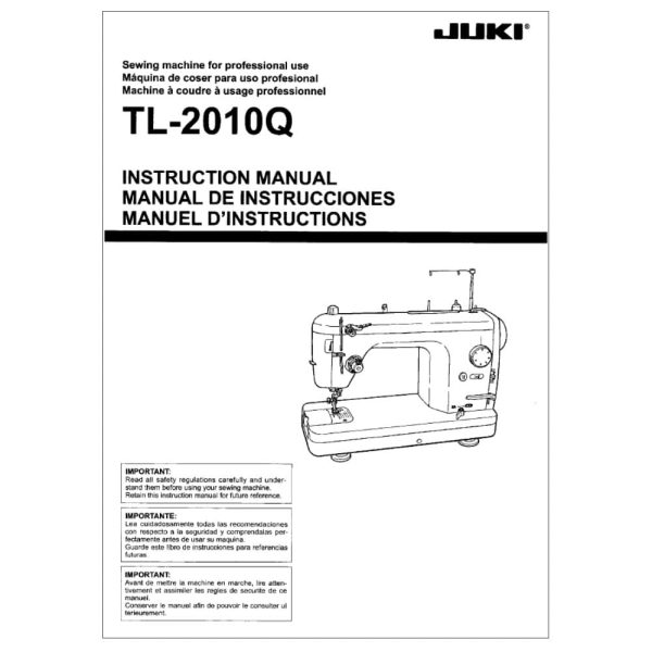 Juki TL-2010Q Instruction Manual Online Hot Sale